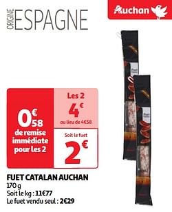 Fuet catalan auchan