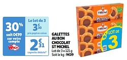 Galettes au bon chocolat st michel