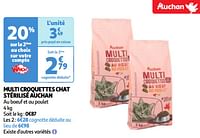 Multi croquettes chat stérilisé auchan-Huismerk - Auchan