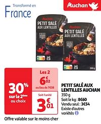 Petit salé aux lentilles auchan-Huismerk - Auchan