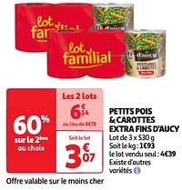 Petits pois + carottes extra fins d`aucy-D