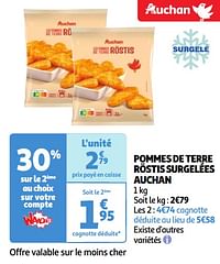 Pommes de terre röstis surgelées auchan-Huismerk - Auchan