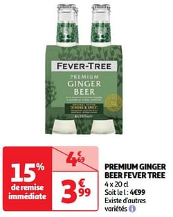 Premium ginger beer fever tree