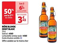 Promoties Bière blonde mont blanc - Brasserie Du Mont Blanc - Geldig van 17/09/2024 tot 23/09/2024 bij Auchan