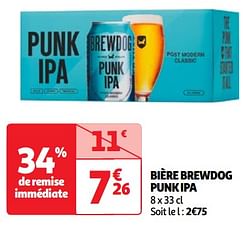 Bière brewdog punk ipa