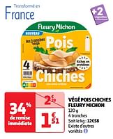 Promoties Végé pois chiches fleury michon - Fleury Michon - Geldig van 17/09/2024 tot 23/09/2024 bij Auchan