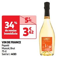 Vin de france papoté muscat, brut-Schuimwijnen