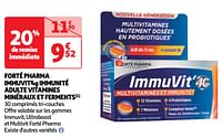 Forté pharma immuvit`4g immunité adulte vitamines minéraux et ferments-Forte pharma