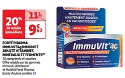 Forté pharma immuvit`4g immunité adulte vitamines minéraux et ferments