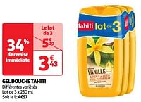 Promoties Gel douche tahiti - Palmolive Tahiti - Geldig van 17/09/2024 tot 23/09/2024 bij Auchan