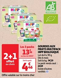 Gourdes aux fruits multipack hipp biologique-Hipp