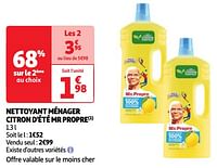 Nettoyant ménager citron d`été mr propre-Mr. Proper