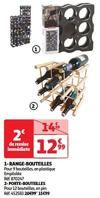 Range-bouteilles-Huismerk - Auchan