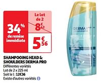 Promoties Shampooing head + shoulders derma pro - Head & Shoulders - Geldig van 17/09/2024 tot 23/09/2024 bij Auchan