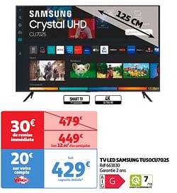 Tv led samsung tu50cu7025