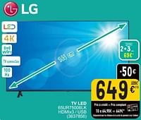 Promotions Lg tv led 65ur75006lk - LG - Valide de 17/09/2024 à 30/09/2024 chez Cora