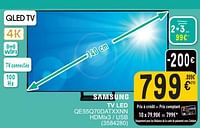 Promotions Samsung tv led qe55q70datxxnn - Samsung - Valide de 17/09/2024 à 30/09/2024 chez Cora