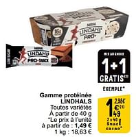 Promotions Gamme protéinée lindhals - Nestlé - Valide de 17/09/2024 à 23/09/2024 chez Cora