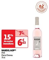 Promotions Bandol aop hve pierre chanau - Vins rosé - Valide de 17/09/2024 à 23/09/2024 chez Auchan Ronq