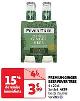 Promotions Premium ginger beer fever tree - Fever Tree - Valide de 17/09/2024 à 23/09/2024 chez Auchan Ronq