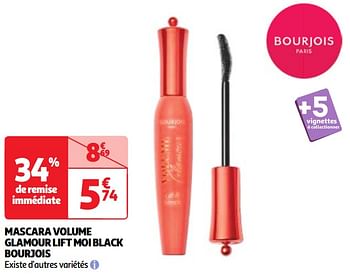 Promotions Mascara volume glamour lift moi black bourjois - Bourjois - Valide de 17/09/2024 à 23/09/2024 chez Auchan Ronq