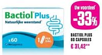 Bactiol plus 60 capsules-Metagenics