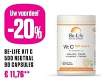 Promoties Be-life vit c 500neutral 90 capsules - Be-life - Geldig van 27/08/2024 tot 31/10/2024 bij Medi-Market