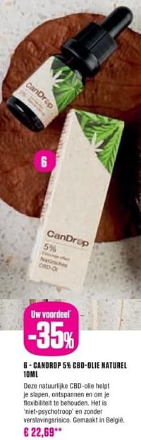 Candrop 5% cbd-olie naturel-Huismerk - Medi-Market