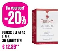 Ferixx ultra 45 ijzer 30 tabletten-FerixX