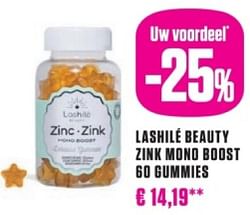 Lashilé beauty link mono boost 60 gummies