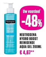 Promoties Neutrogena hydro boost reinigende aqua gel - Neutrogena - Geldig van 27/08/2024 tot 31/10/2024 bij Medi-Market