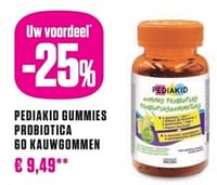 Pediakid gummies probiotica 60 kauwgommen-Pediakid