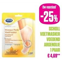 Promoties Scholl voetmasker voedend argenolie 1 paar - Scholl - Geldig van 27/08/2024 tot 31/10/2024 bij Medi-Market