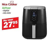 Promoties Nice cooker airfryer - Nice Cooker - Geldig van 16/09/2024 tot 05/10/2024 bij Van Cranenbroek