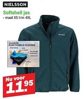 Promoties Softshell jas - Nielsson - Geldig van 16/09/2024 tot 05/10/2024 bij Van Cranenbroek