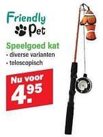 Promoties Speelgoed kat - Friendly pet - Geldig van 16/09/2024 tot 05/10/2024 bij Van Cranenbroek