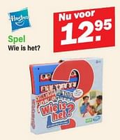 Promoties Spel wie is het? - Hasbro - Geldig van 16/09/2024 tot 05/10/2024 bij Van Cranenbroek