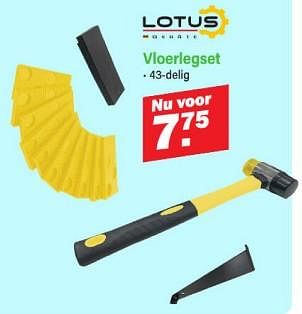 Promoties Vloerlegset - Lotus Geräte - Geldig van 16/09/2024 tot 05/10/2024 bij Van Cranenbroek