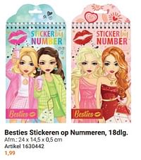 Besties stickeren op nummeren-Huismerk - Lobbes