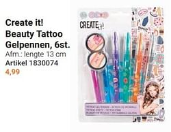 Create it! beauty tattoo gelpennen