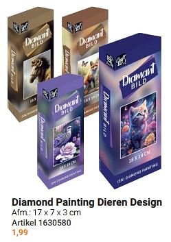 Diamond painting dieren design