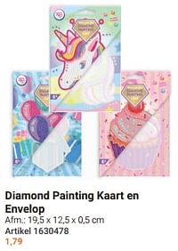 Diamond painting kaart en envelop-Huismerk - Lobbes