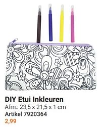 Diy etui inkleuren-Huismerk - Lobbes