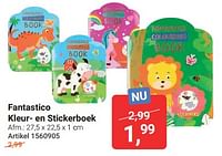 Fantastico kleur- en stickerboek-Huismerk - Lobbes