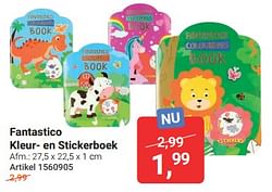 Fantastico kleur- en stickerboek