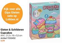 Gieten + schilderen cupcakes-Huismerk - Lobbes