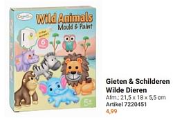 Gieten + schilderen wilde dieren