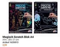 Magisch scratch blok a4-Grafix