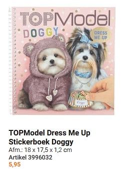 Topmodel dress me up stickerboek doggy