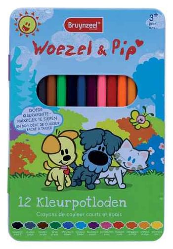 Promoties Woezel & Pip 12 Kleurpotloden - Bruynzeel - Geldig van 05/08/2017 tot 10/09/2017 bij ToyChamp